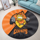 GWS GIANTS Round Rug Breaking Through Fan Design