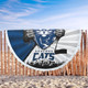 Geelong Cats Beach Blanket Breaking Through Fan Design