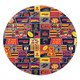 Adelaide Crows Round Rug Legacy Of The Pride Comic Style