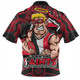 St Kilda Zip Polo Shirt Blazing Spirit Of Victory