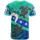 Australia Personalised T-Shirt - Torres Strait Flag And Turtle