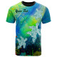 [Custom] Australia Aboriginal T-Shirt - Indigenous Turtle Ocean Dot Painting Art