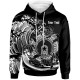 [Custom] Australia Aboriginal Hoodie - Torres Strait Islands in Wave (Black)