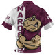 Queensland Maroons Zip Polo Shirt Queenslander Spirit Maroons Legacy