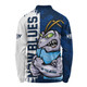 New South Wales Blues Long Sleeve Polo Shirt Blue Blooded Spirit Blues Legacy
