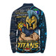 Gold Coast Titans Long Sleeve Polo Shirt Spirit Of NAIDOC Series