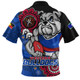 Western Bulldogs Zip Polo Shirt Power Through Generations NAIDOC Edition