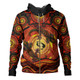 Indigenous Australian Aboriginal Hoodie Gecko Dreaming Spirit Circle Edition