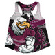 Manly Warringah Sea Eagles Women Racerback Singlet NAIDOC Indigenous Warrior Spirit