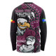 Manly Warringah Sea Eagles Long Sleeve T-shirt NAIDOC Indigenous Warrior Spirit