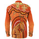 Indigenous Australian Aboriginal Long Sleeve Shirt Kangaroo Dreaming Outback Spirit Edition