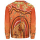 Indigenous Australian Aboriginal Sweatshirt Kangaroo Dreaming Outback Spirit Edition