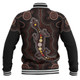 Indigenous Australian Aboriginal Baseball Jacket Aboriginal Gecko Dreaming Path