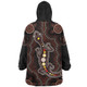 Indigenous Australian Aboriginal Snug Hoodie Aboriginal Gecko Dreaming Path