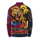 Brisbane Lions Long Sleeve Polo Shirt NAIDOC Spirit Of Country