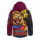 Brisbane Lions Hooded Padded Jacket NAIDOC Spirit Of Country
