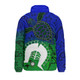 Indigenous Australian Aboriginal Padded Jacket Island Heart Turtle Path