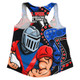 Newcastle Knights Women Racerback Singlet NAIDOC Indigenous Warrior Spirit