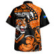 Wests Tigers Hawaiian Shirt NAIDOC Indigenous Warrior Spirit