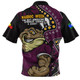 Queensland Maroons Zip Polo Shirt NAIDOC Indigenous Warrior Spirit