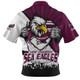 Manly Warringah Sea Eagles Zip Polo Shirt Fearless Soul Series