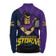 Melbourne Storm Long Sleeve Polo Shirt Fearless Soul Series