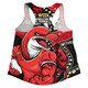 Redcliffe Dolphins Women Racerback Singlet NAIDOC Indigenous Warrior Spirit