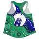 Indigenous Australian Aboriginal Women Racerback Singlet Shared Journey Spirit And Country