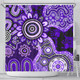 Indigenous Australian Aboriginal Shower Curtain Aboriginal Dot Art Painting Unity Concept