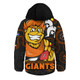 GWS GIANTS Hooded Padded Jacket NAIDOC Spirit Of Country