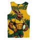 Aussie Wallabies Men Singlet Wallabies Kangaroo Power Rugby