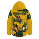 Aussie Wallabies Hooded Padded Jacket Wallabies Kangaroo Power Rugby