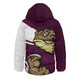 Queensland Maroons Hooded Padded Jacket Defend The Pride