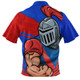 Newcastle Knights Zip Polo Shirt Defend The Pride