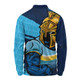 Gold Coast Titans Long Sleeve Polo Shirt Defend The Pride