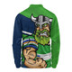 Canberra Raiders Long Sleeve Polo Shirt Defend The Pride