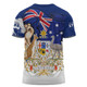 Australia T-Shirt Australia Power Pride And Heritage Crest