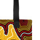 Indigenous Australian Aboriginal Tote Bag Kangaroo Journey Through Country