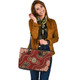 Indigenous Australian Aboriginal Leather Tote Bag Hands Of The Ancestors