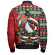 Australia Bomber Jacket Santa Dabs Down Under Xmas In July Edition