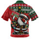 Australia Zip Polo Shirt Santa Dabs Down Under Xmas In July Edition