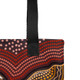 Indigenous Australian Aboriginal Tote Bag Aboriginal Dot Art With Eagle Flying