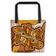 Indigenous Australian Aboriginal Tote Bag Aboriginal Lizards Journey Through Earthwave Paths