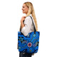 Indigenous Australian Aboriginal Tote Bag Celestial Blue Journey Through Ancestral Echoes