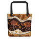 Indigenous Australian Aboriginal Tote Bag Emu Aboriginal Painting