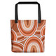 Indigenous Australian Aboriginal Tote Bag Outback Harmony Rings In Sandstone Connection