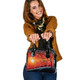 Indigenous Australian Aboriginal Shoulder Handbag Aboriginal Dot Painting Style Art Dreamtime Story