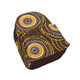 Indigenous Australian Aboriginal Backpack Aboriginal Art Spiral Dots Earth Tone Cultural Style