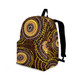 Indigenous Australian Aboriginal Backpack Aboriginal Art Spiral Dots Earth Tone Cultural Style