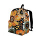Indigenous Australian Aboriginal Backpack Aboriginal Bloom Burst Art Backpack In Sunset Tones